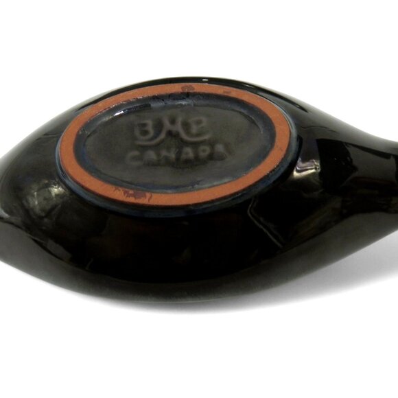 BMP Blue Mountain Pottery Candle Holders Leaf Shape and Triangle Canada Vintage - Picture 8 of 8